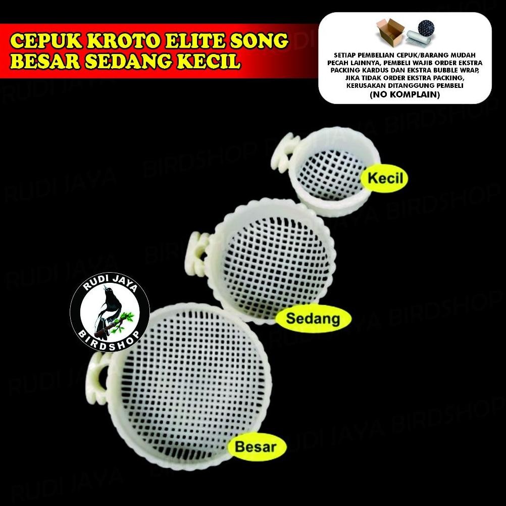 Rq-56 Zx41 Cepuk Kroto Plastik Elite Song 1 Pcs Wadah Tempat Kroto Pakan Makanan Burung Murai Kacer 