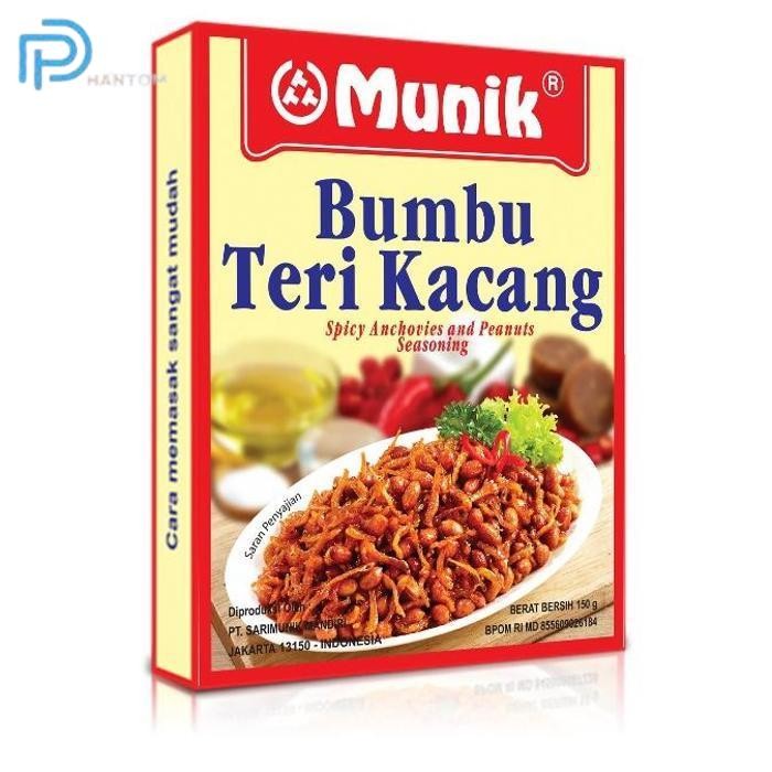 

BARU KTMSTORE BUMBU MASAK INSTANT BUMBU MUNIK TERI KACANG 150 GR PASTI ENAK
