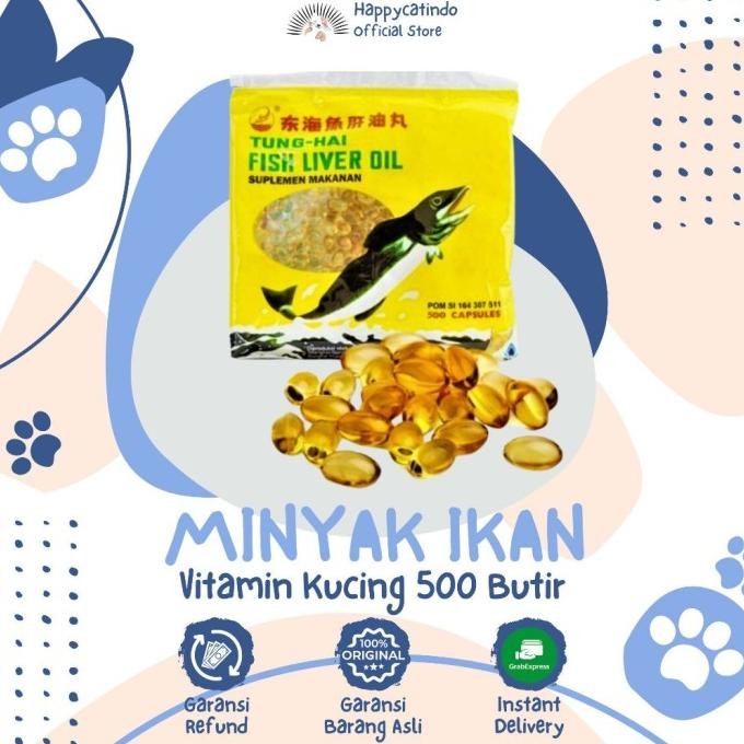 

Terlaris Vitamin Hewan Peliharaan Minyak Ikan 500 Butir Murah Kemasan Sachet