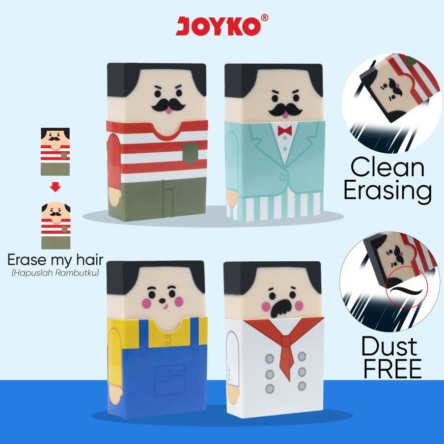 

''Terlaris" (1Pc) Penghapus Eraser Joyko Er-12 Man In Costume Murah