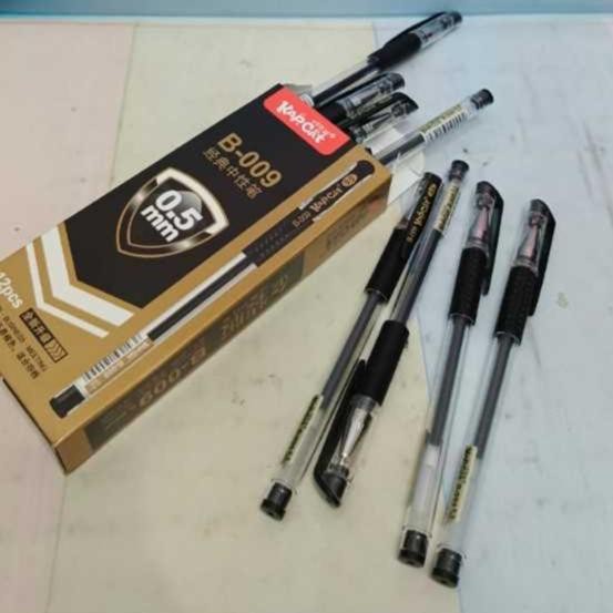 

''Terlaris" (12Pc) Pen Gel Murah/Gel Pen Hitam/Bolpen Gel /Pen Murah/Pena/Pulpen Gel Office Murah