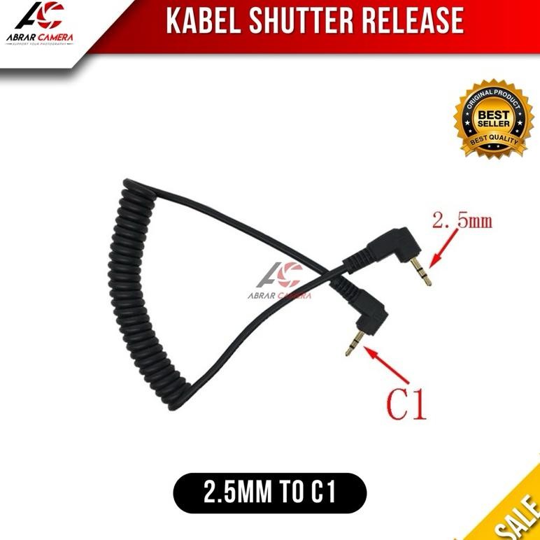 BISA COD Kabel 2.5mm to C1 Kamera Remote Control Shutter Release Cable for Canon 1200D 1300D 4000D 6