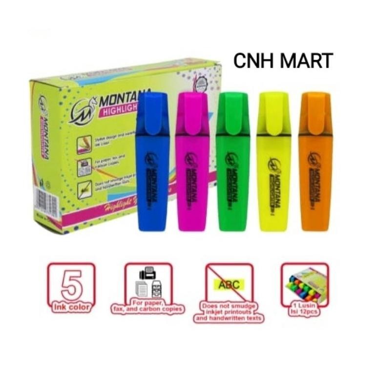 

RB Stabilo Montana -Montana Highigter - Harga 12 PCS - 1 Pak
