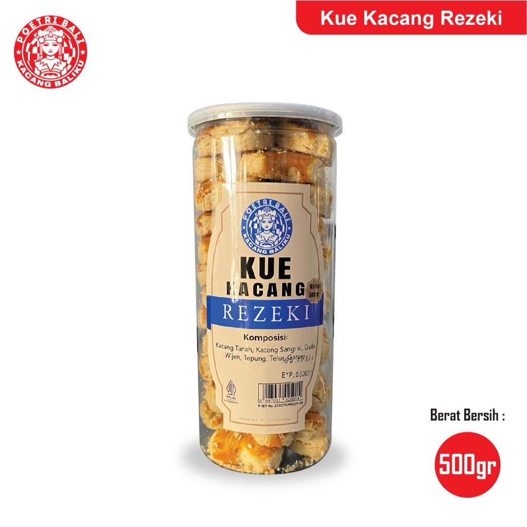 

NEW PRODUCT KUE KACANG REZEKI 500GR POETRI BALI NATURES TOUCH.