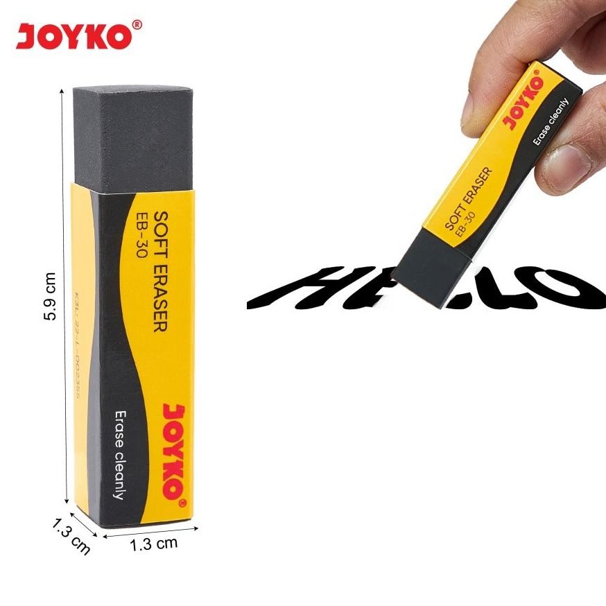 

''Terlaris" Eraser / Penghapus Joyko Eb-30 Stip Hapusan Besar E 30 Hitam Murah