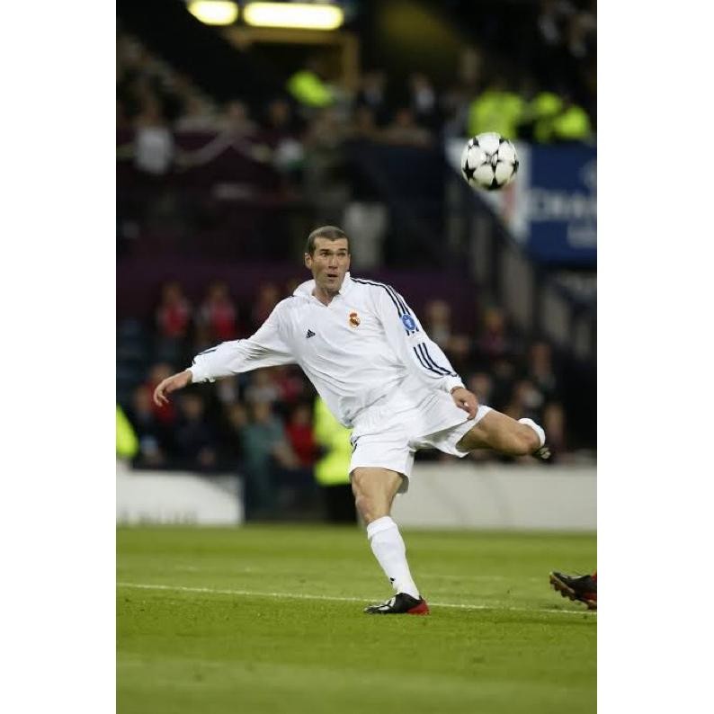 Premium (Long Sleeve) Jersey Retro Madrid Home 2002 Ls Grade Ori Berkualitas