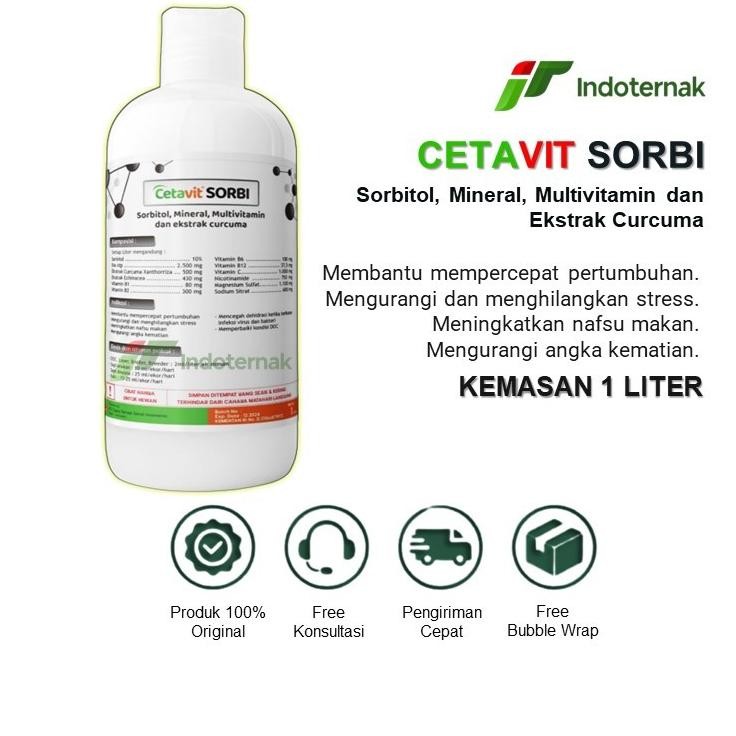 Terlaris CETAVIT SORBI - Multivitamin Penambah Nafsu Makan Ternak Terbaru