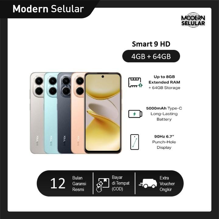 Infinix Smart 9 3/64GB | 4/128GB - Up to 6GB | 8GB Extended RAM - 6.7 inch 120Hz Punch Hole Display 
