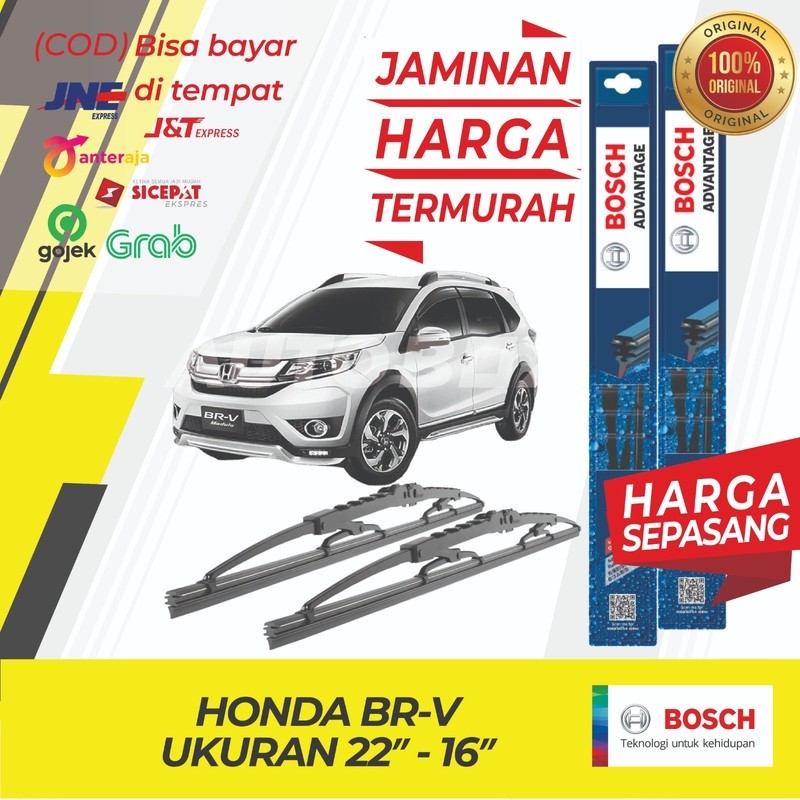 Wiper Honda BRV Bosch Depan Sepasang