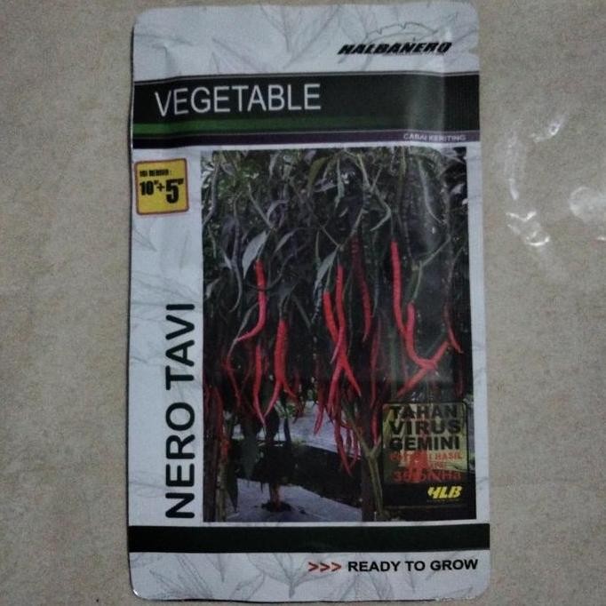 || BANANA / Bibit Cabe Merah Keriting NERO TAVI 15gr - Benih Cabai NERO TAVI - Cmk ||~~~