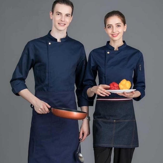 ARIMBI Baju Koki Chef Jacket Koki Chef Seragam Koki Jacket Chef Kemeja chef