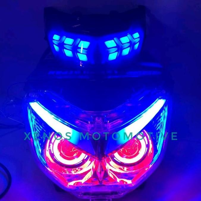 LAMPU DEPAN PROJIE LED PLUS LAMPU STOP LAMBHORGINI NMAX 155 OLD Motorcycle