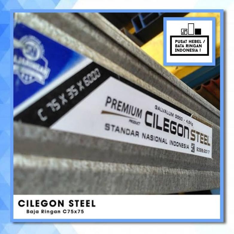 Baja Ringan SNI Cilegon Steel | Kanal C SNI Mega Baja | Free Ongkir Jabodetabek, Lampung, Jabar, Jat