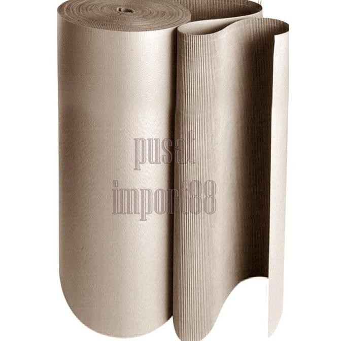 

BEBAS ONGKIR - Kardus Lembaran Gulungan Corrugated Karton Single Face Roll 160 Cm