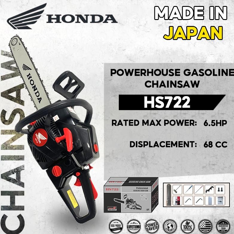 TERLARIS HONDA 20/22/24 INCH Chain Saw Teknologi Japan Professional Tebang Senso Alat Pemotong Kayu 