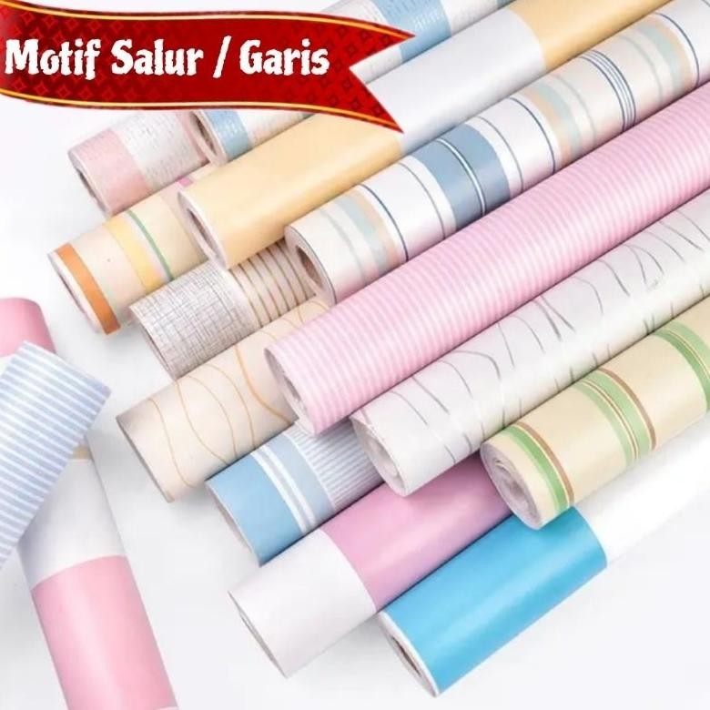 WALLPAPER MOTIF GARIS | WALLPAPER STICKER SALUR | WALLPAPER PEKANBARU