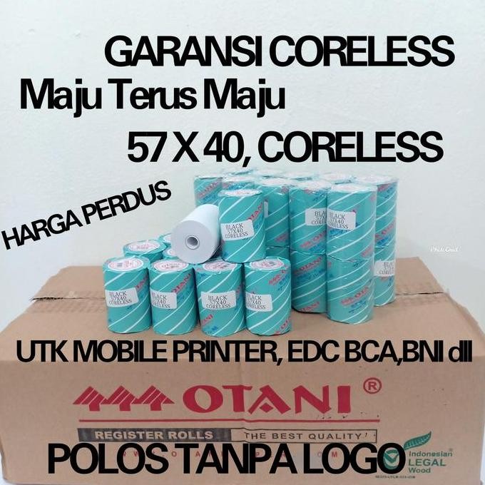 

NEW Otani Kertas Thermal Struk 57x40, Harga Perdus