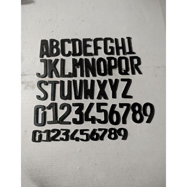 MALL CETAKAN PLAT NOMOR MOTOR FONT TERBARU BESI 2MM