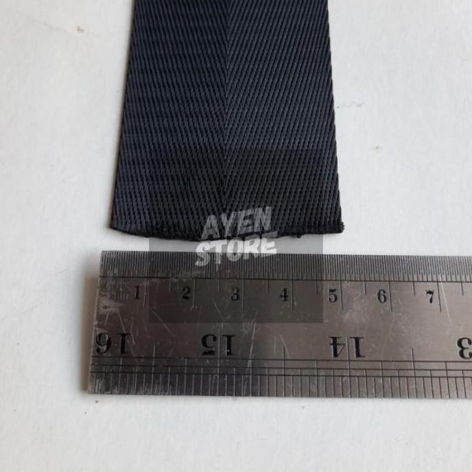 . Webbing nylon 5 cm motif herringbone (per roll / 45 m). webbing panah