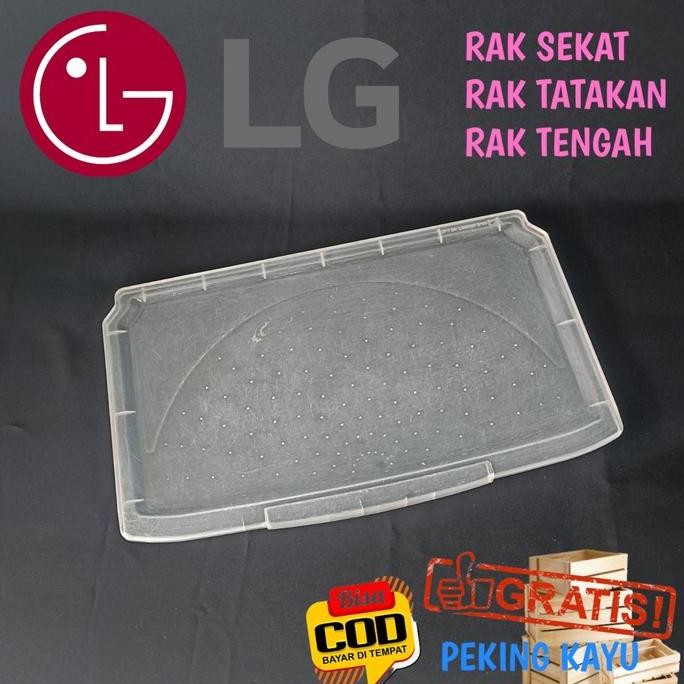 %$%$%$%$] RAK SEKAT RAK TATAKAN TENGAH KULKAS LG 1 PINTU UKURAN 45- x 27cm ORI
