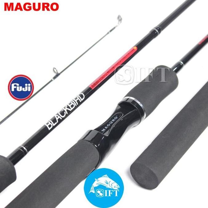 '' Joran MAGURO BLACKBIRD 120 135 150 165 180 FUJI | Pancing spinning ''