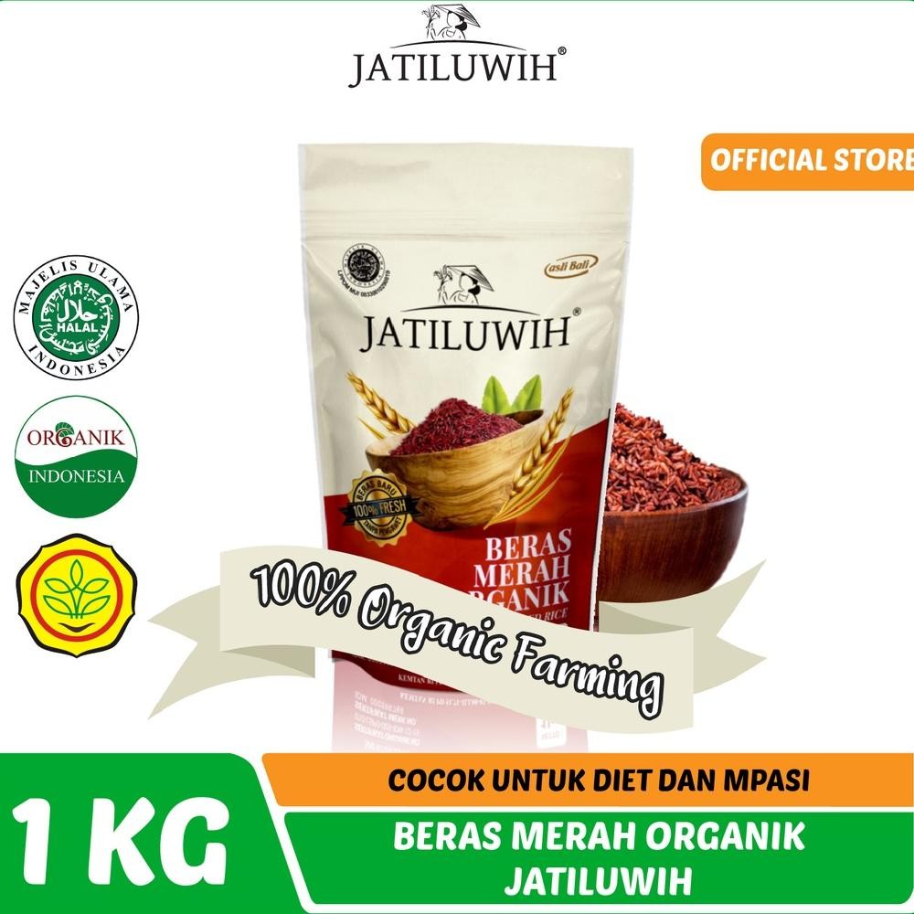 

Jatiluwih Beras Merah Organik 1kg - Beras Merah Organik Jatiluwih 1kg