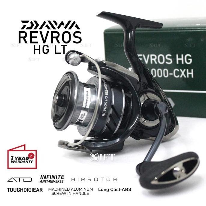// Reel Daiwa REVROS HG LT [2020] Power Handle | Garansi | 1000 - 6000 //