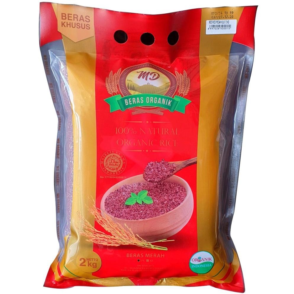 

MD Beras Organik Merah Kupas Kulit / MD Organic Red Rice Kupas Kulit 2kg