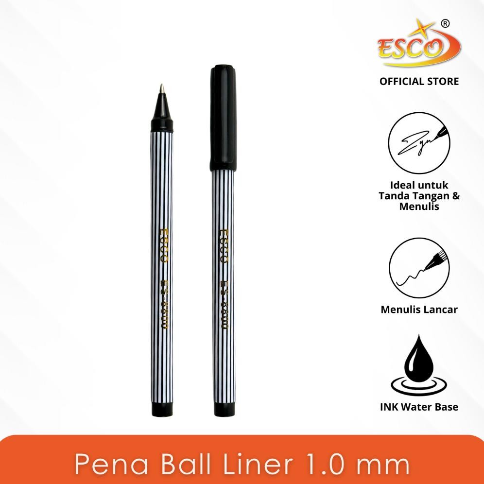 

KEKINIAN ESCO BALL LINER SIGN PEN 1.0 MM ISI 12 PCS ES-8800 TERLARIS