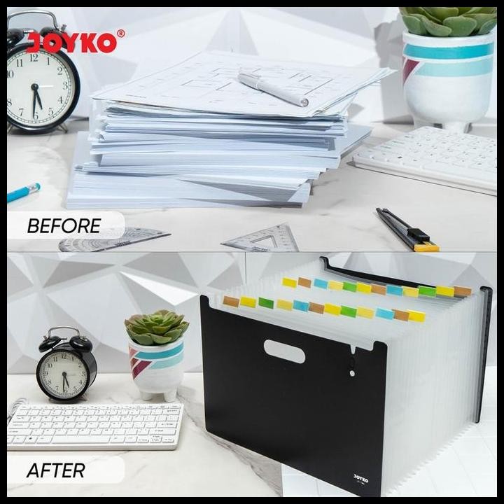

Expanding File Map Organizer Joyko Ef-7A4 25Pockets Good Quality