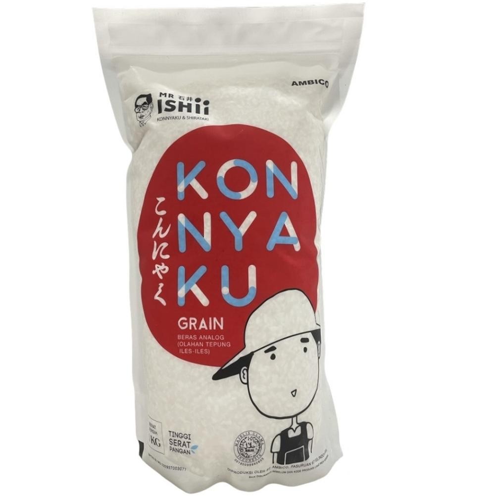 

Beras Shirataki Sirataki Konnyaku Shiratake Rice Halal Diet Keto DEBM Diabetes 1kg 1 kg