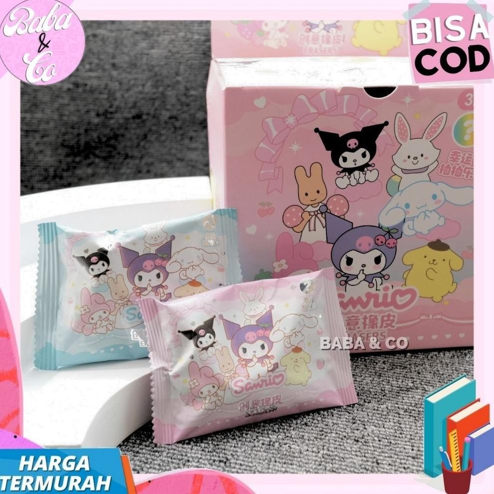 

KEKINIAN PENGHAPUS SANRIO MYSTERY BAG 1 BOX ISI 32 PCS PENGHAPUS MISTERI PACK SANRIO IMUT UNIK LUCU COD TERLARIS