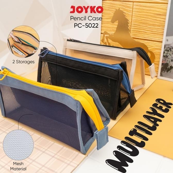 

Terbaru Kotak Tempat Pensil Pencil Case Joyko Pc-5022 Multilayer Terbaru