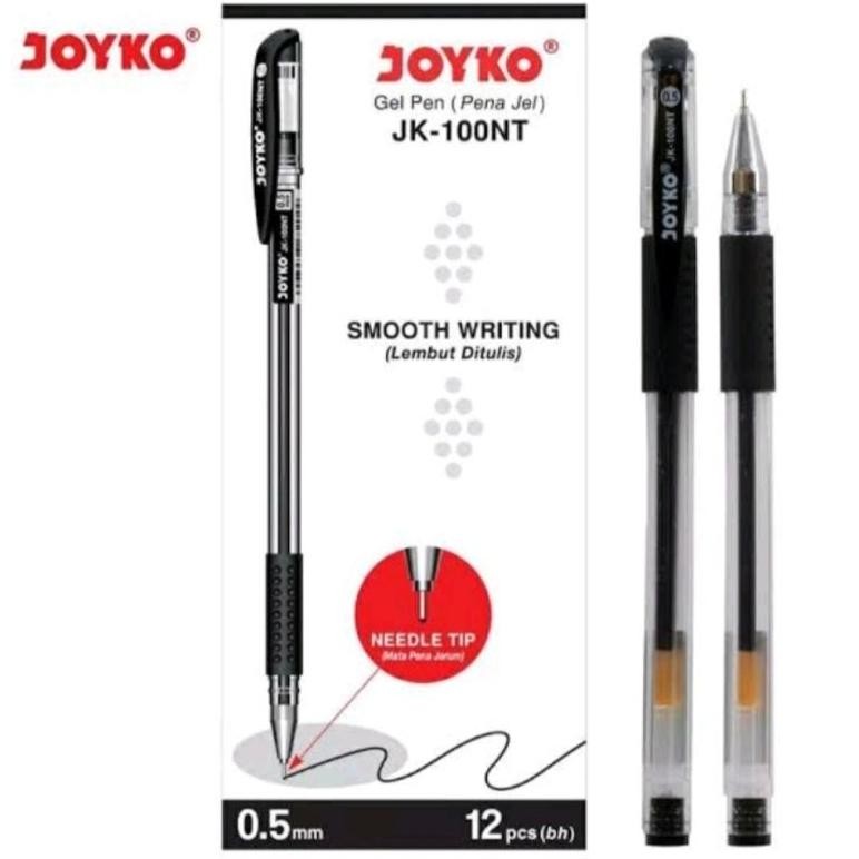 

KEKINIAN ( PER LSN ) PULPEN JOYKO JK 100NT / PEN GEL JK 100 / PULPEN HITAM 0.5 MM TERLARIS