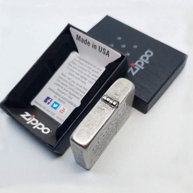 Korek Api Zipo Silver Guarantee Grade Ori