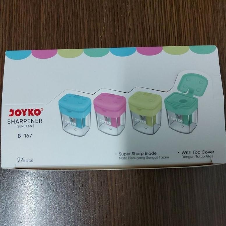 

READY STOK Serutan Pencil Joyko B-167 ( 1box Isi 24 Pcs) Siap kirim