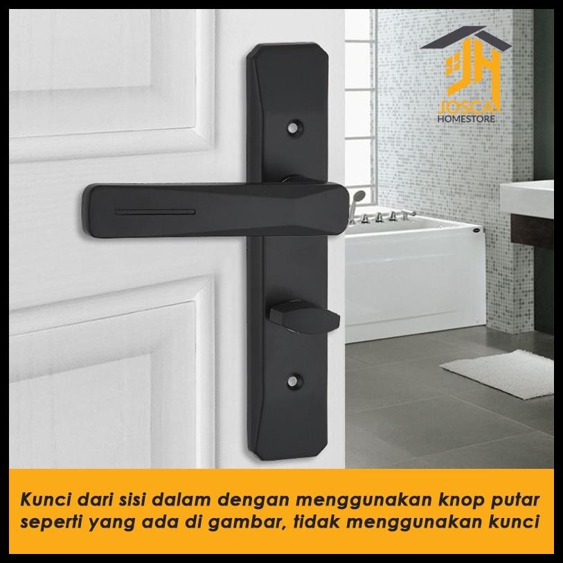 GAGANG PINTU KAMAR MANDI KECIL MURAH FULL SET / MINIMALIS/ KUNCI PINTU TOILET