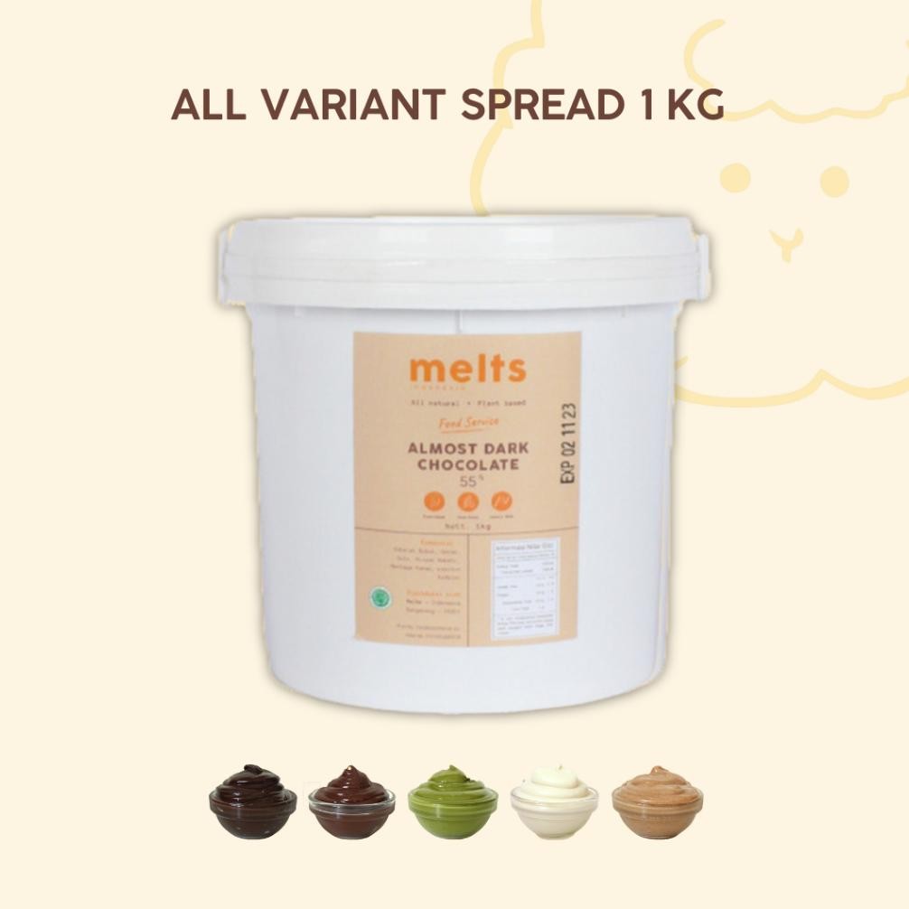 

Selai 1Kg - To Eat ! Varian : Dark Chocolate, Matcha, Vanilla, Hazelnut Pure Pralines By Melts Spread Food Service | Cokelat Kiloan Asli 100% Cocoa Siap Saji Untuk Baking Dan Bahan Kue 1 Kg Variant : Coklat, Hazel, Maca / Green Tea, Vanila (Baru)