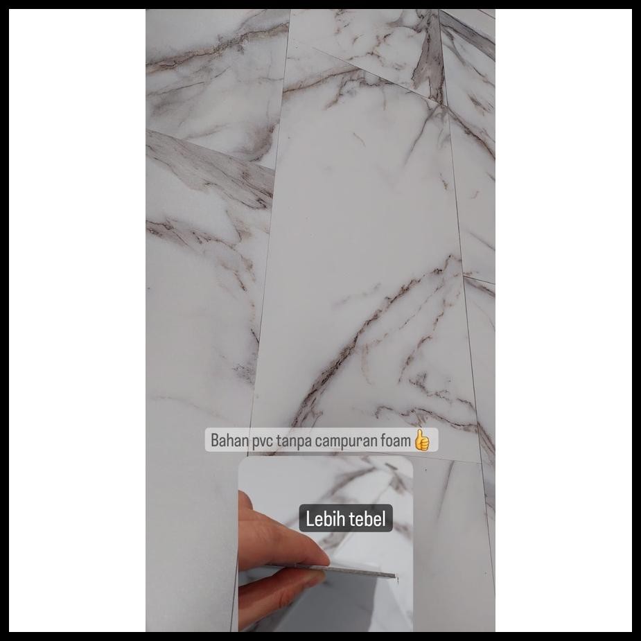 NEW GRANIT STICKER PVC VINYL LANTAI PVC MARMER FLOOR WATER PROOF VINYL LANTAI TEBAL 2MM