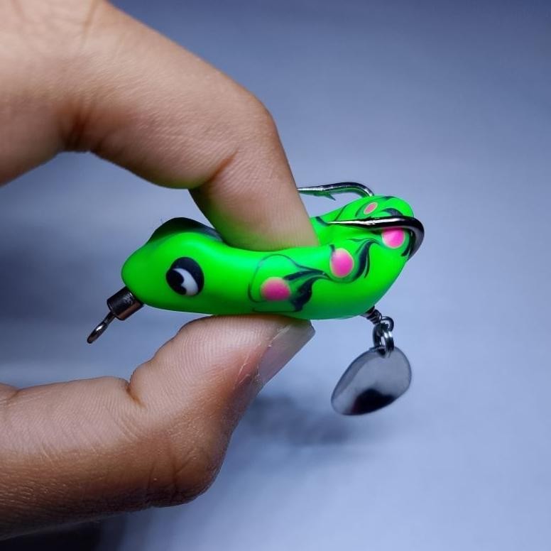 SOFT FROG 3,5 CM UMPAN PANCING ANTI MONCEL UNTUK CASTING IKAN GABUS PALING AMPUH DAN GACOR