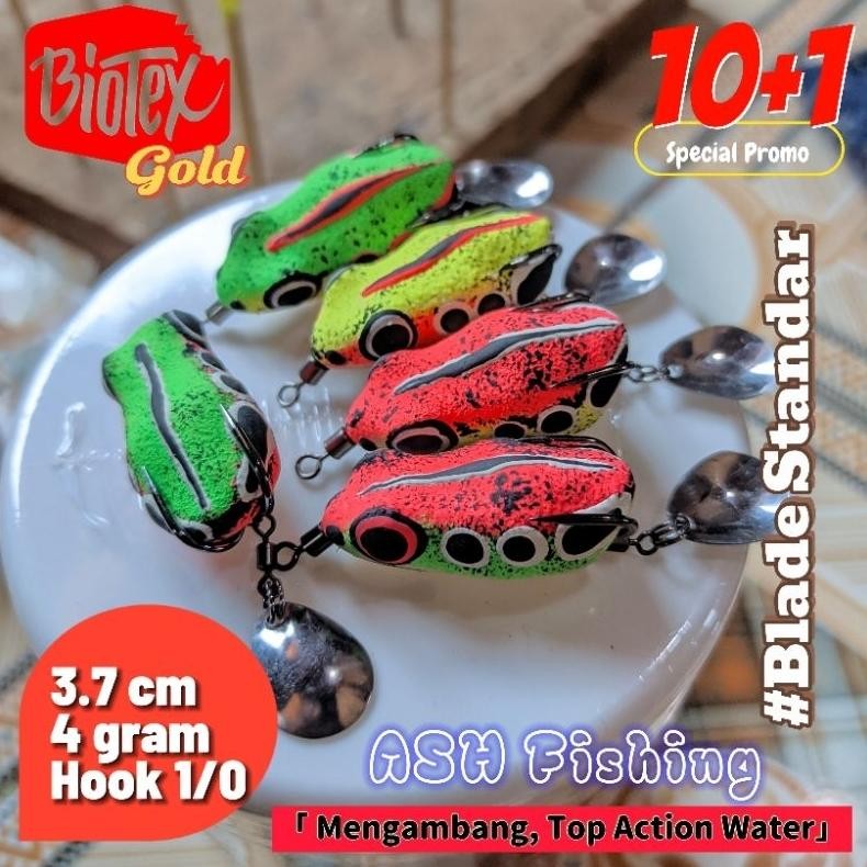 SOFT FROG UMPAN CASTING GABUS 3.7CM 4GRAM