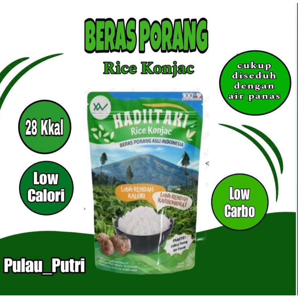 

HADIITAKI Beras Porang 1 KG - Shirataki/Konjac Rice