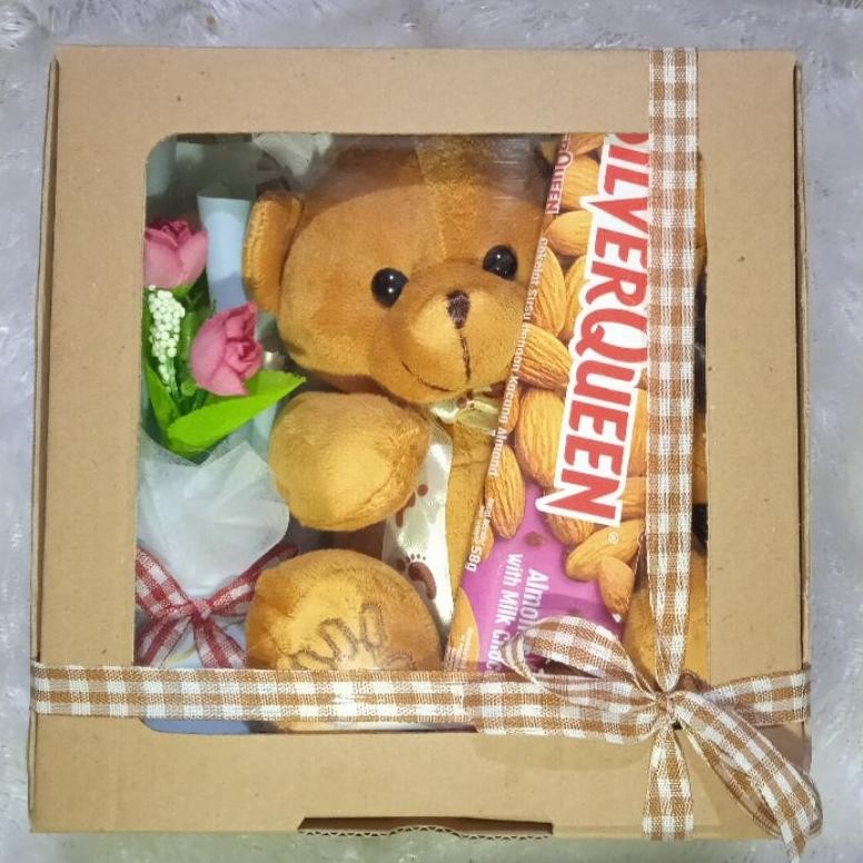 

Promo! As25 Kado Ulang Tahun Boneka Premium Coklat Silverqueen Gift Box Valentine Aniversary Original