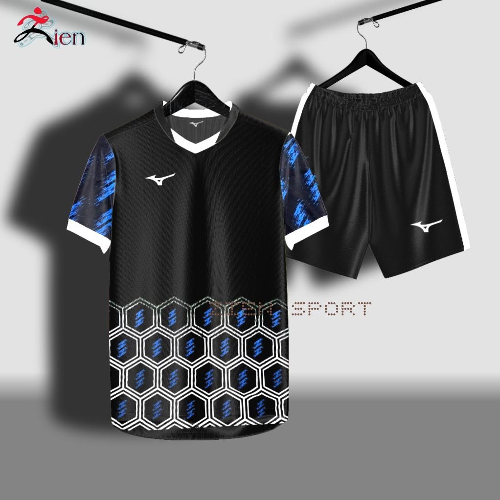 Premium Terbaik Stelan Jersey Bola Dewasa Baju Futsal Voli Premium Pria Wanita Set Baju Celana