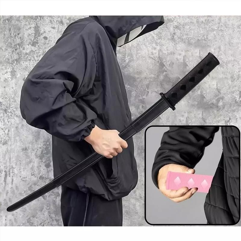 75Cm Mainan Pedang Lipat Mainan Pisau Gravity Carrot Knife Pedang Kimetsu Samurai Katana Yaina
