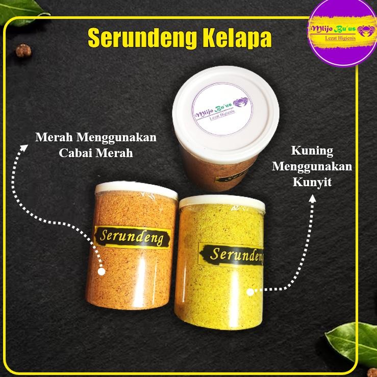 

srundeng kelapa coconut parut serundeng kelapa bumbu merah / bumbu kuning 100 gr