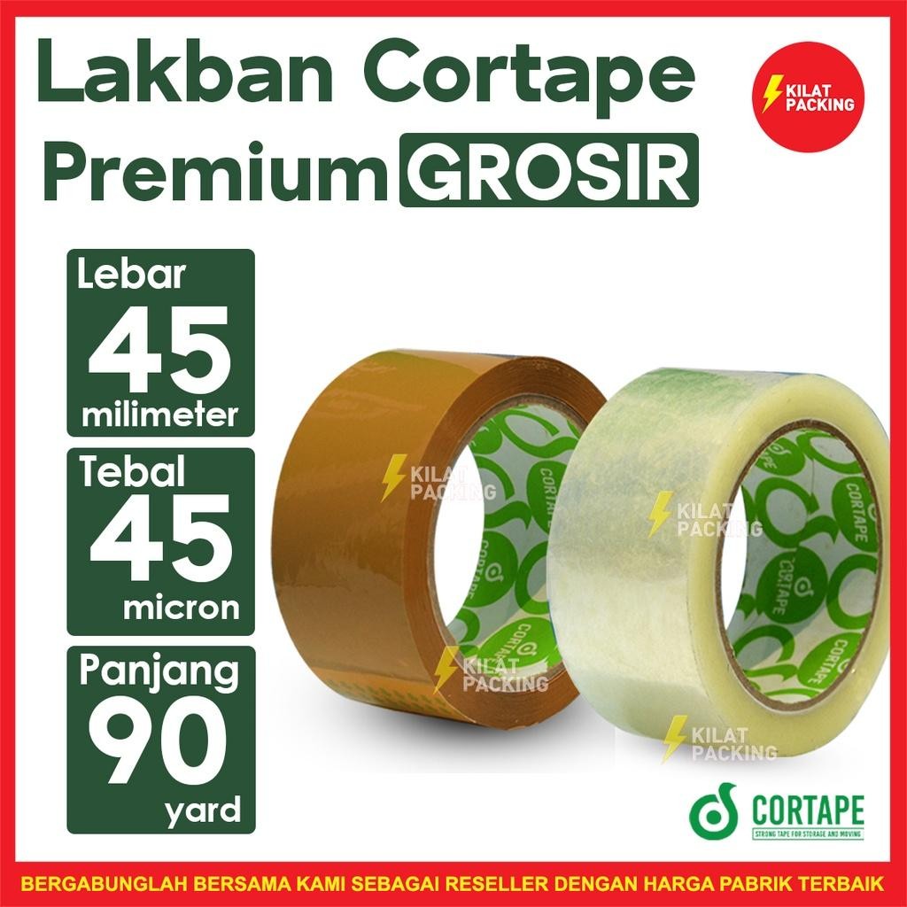 

Lakban Cortape Ukuran 45 Mm X 90 Yard Ekonomis Termurah Satuan