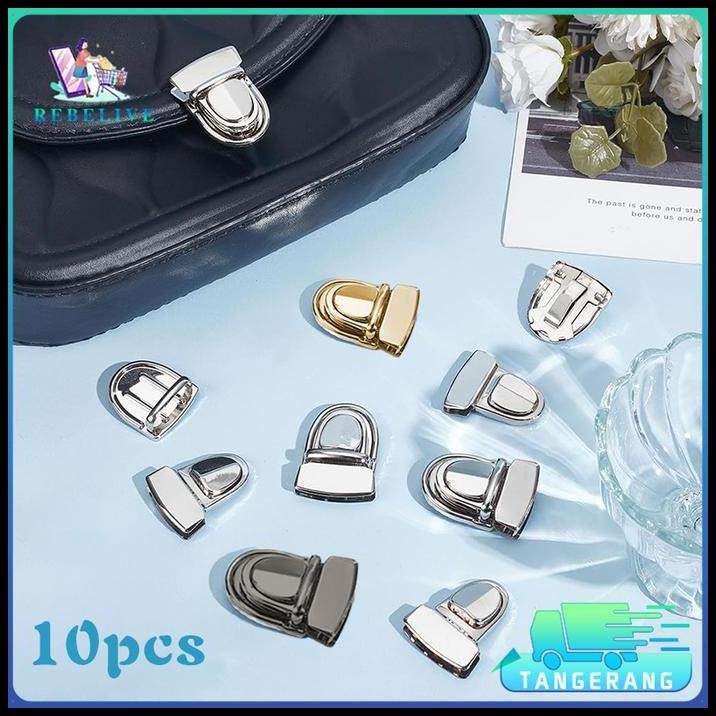 10Pcs Kunci Sodok Jepit Tas Rajut Selempang Kunci Sodok Jepit Tas Kunci Sodok Tas Besi