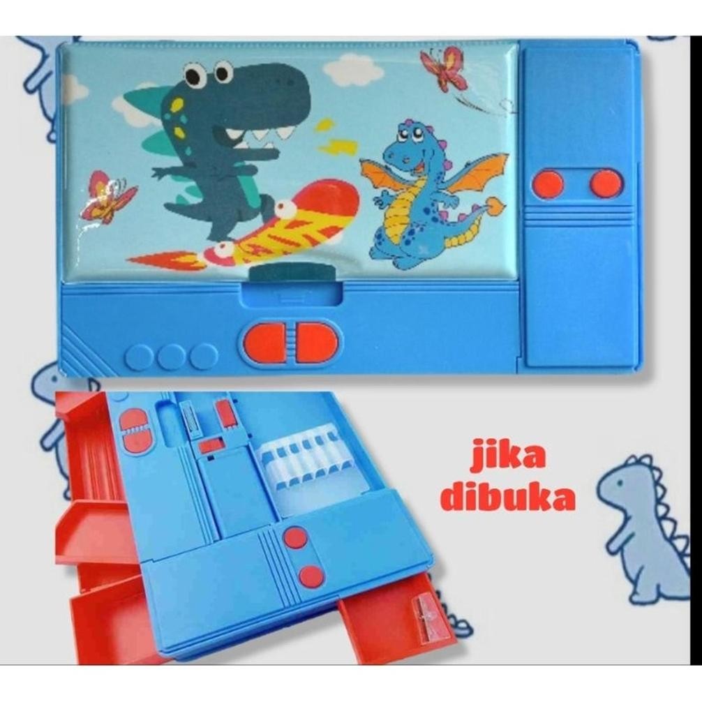 

(Magnet Jumbo) Tempat Tepak Kotak Pensil Alat Tulis Magnet Pencil Case Magnet Jumbo untuk Anak Laki Laki Cowok