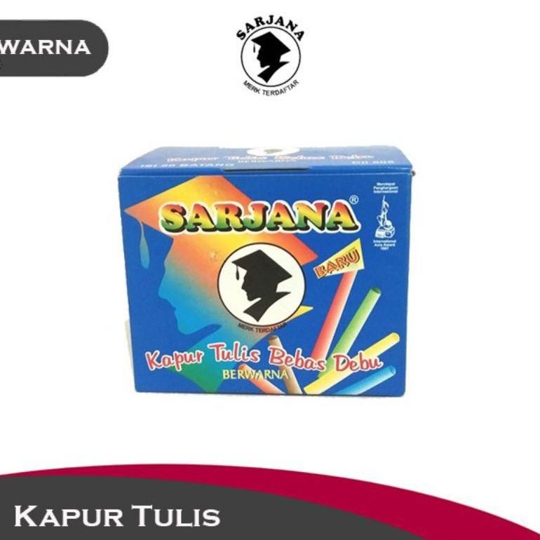 

Promo Kapur Tulis Sarjana Bebas Debu +Free Buble Wrap( 1Pak/50Batang ) Aman Terbaik